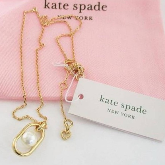Kate spade minimalist pearl necklace NWt - Picture 5 of 7
